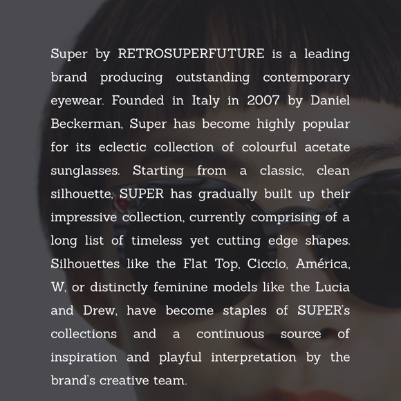 SUPER by Retrosuperfuture Wayfarer Tinted Sunglasses, NWOT - Picture 6 of 9